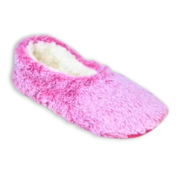 AUDEN Faux Fur Cozy Pull-On Slipper Socks with Grippers - Picture 1 of 13